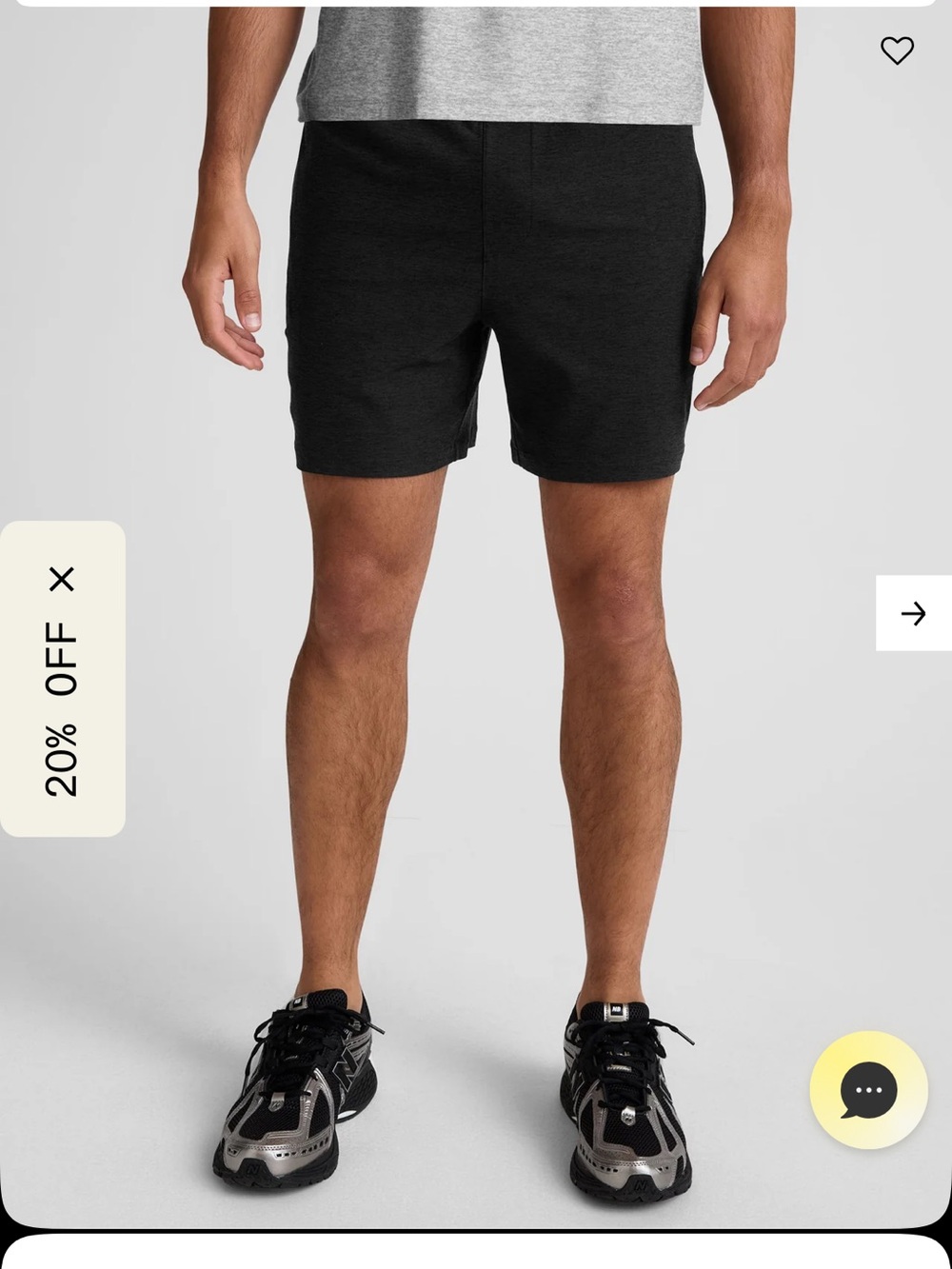Beyond Yoga Men's 7 inch Black Space-dye Relaxed Athletic Shorts. Size small